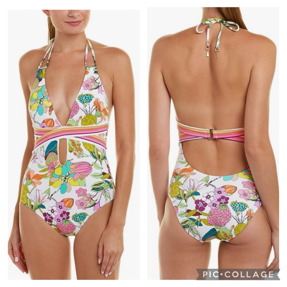 Trina Turk Floral One Piece Swimsuit - Multicolor